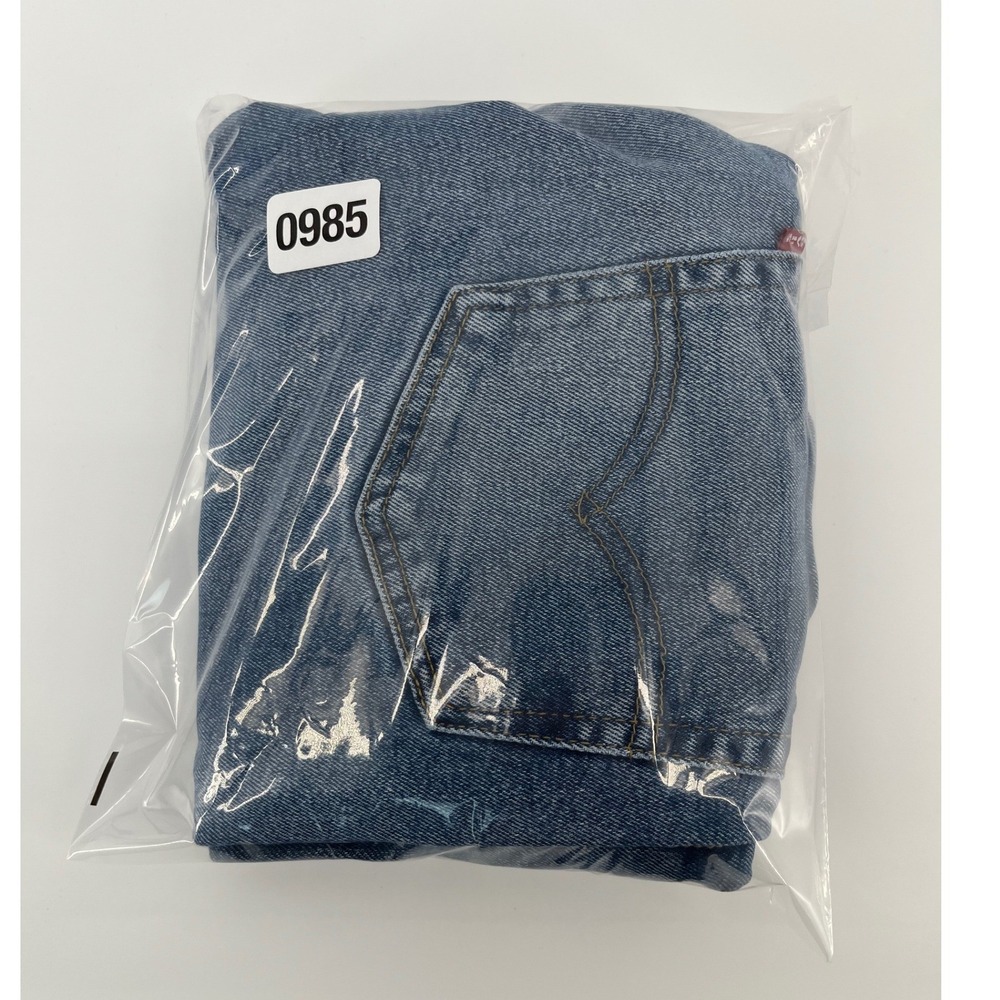 Levi's 505 Regular Fit Jeans Mens W30 L30 Blue Medium Wash Straight Leg Denim - Picture 9 of 9